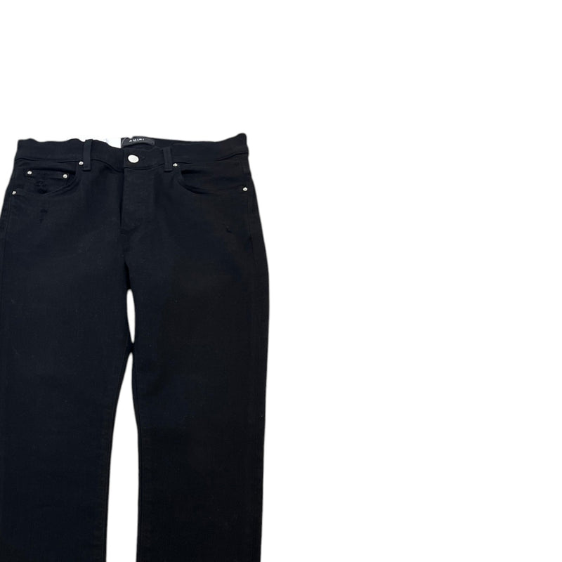 Men's Distressed Skinny Jeans Black Size Waist 32"