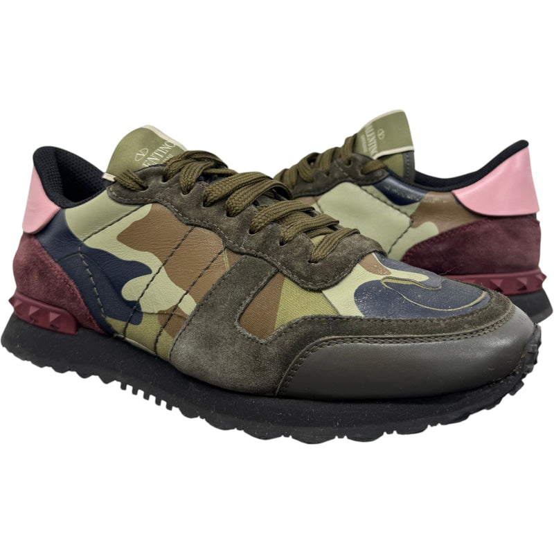 Men's Rockrunner Camouflage Low Trainers Green Size UK 6 / EU 40