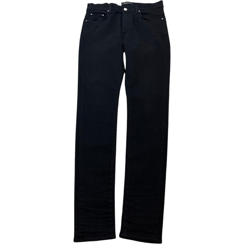 Men's Distressed Skinny Jeans Black Size Waist 32"