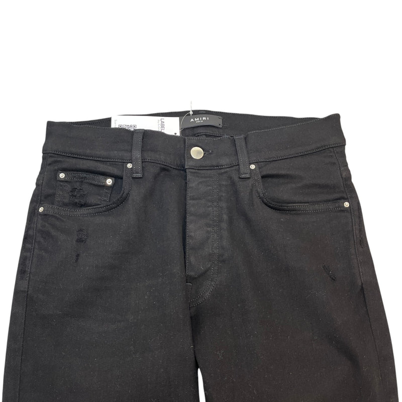 Men's Distressed Skinny Jeans Black Size Waist 32"