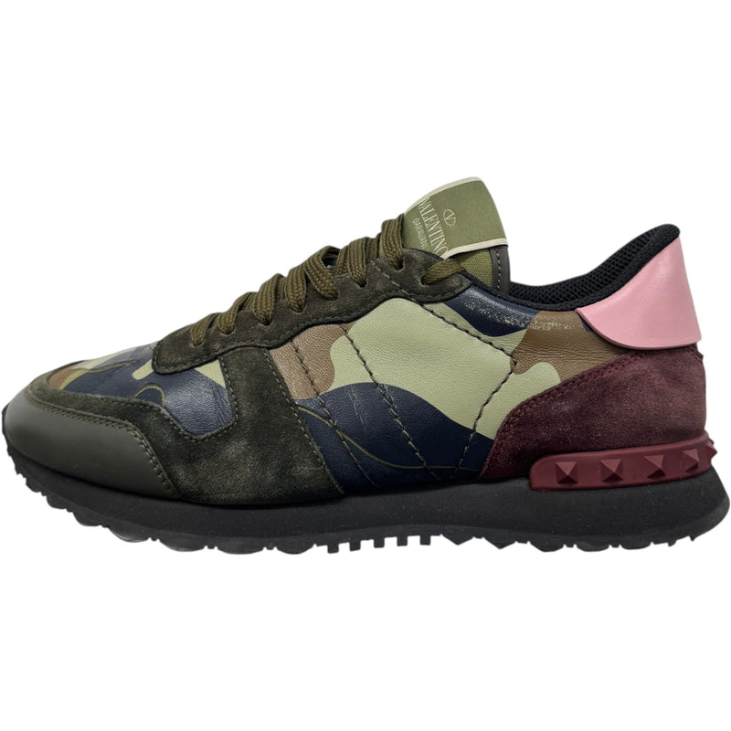 Men's Rockrunner Camouflage Low Trainers Green Size UK 6 / EU 40