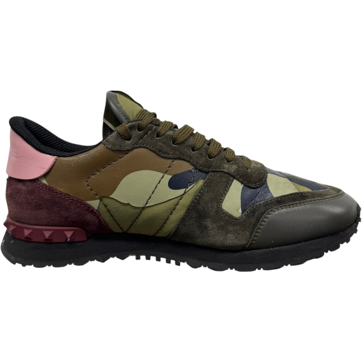 Men's Rockrunner Camouflage Low Trainers Green Size UK 6 / EU 40 - Photo 5