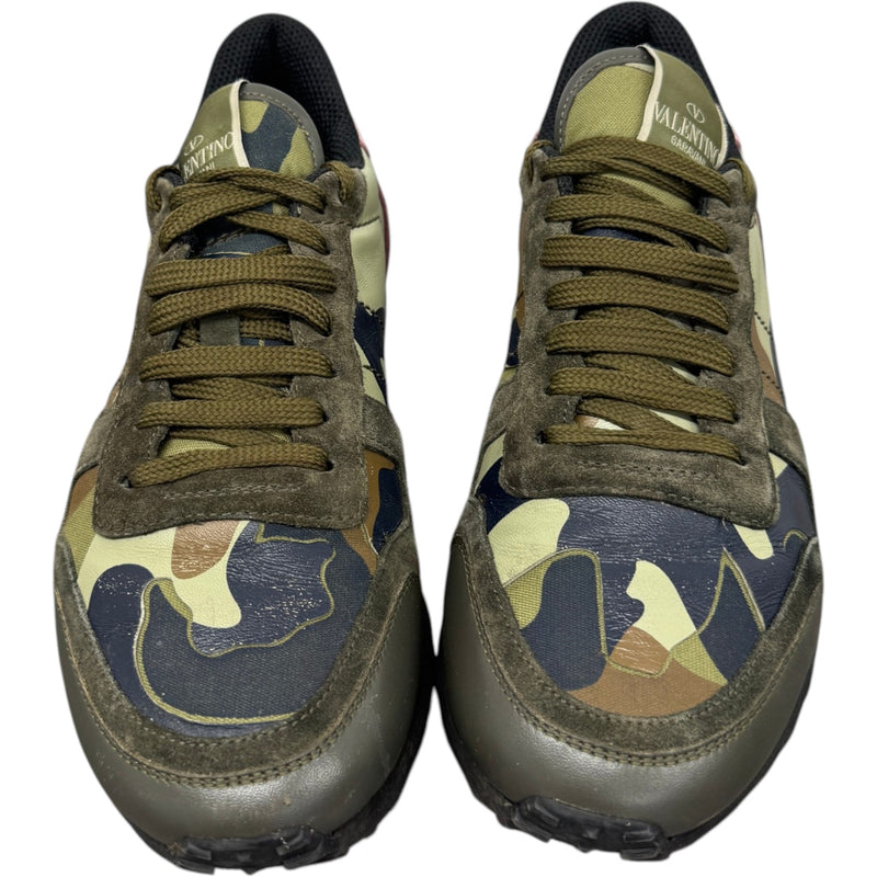 Men's Rockrunner Camouflage Low Trainers Green Size UK 6 / EU 40