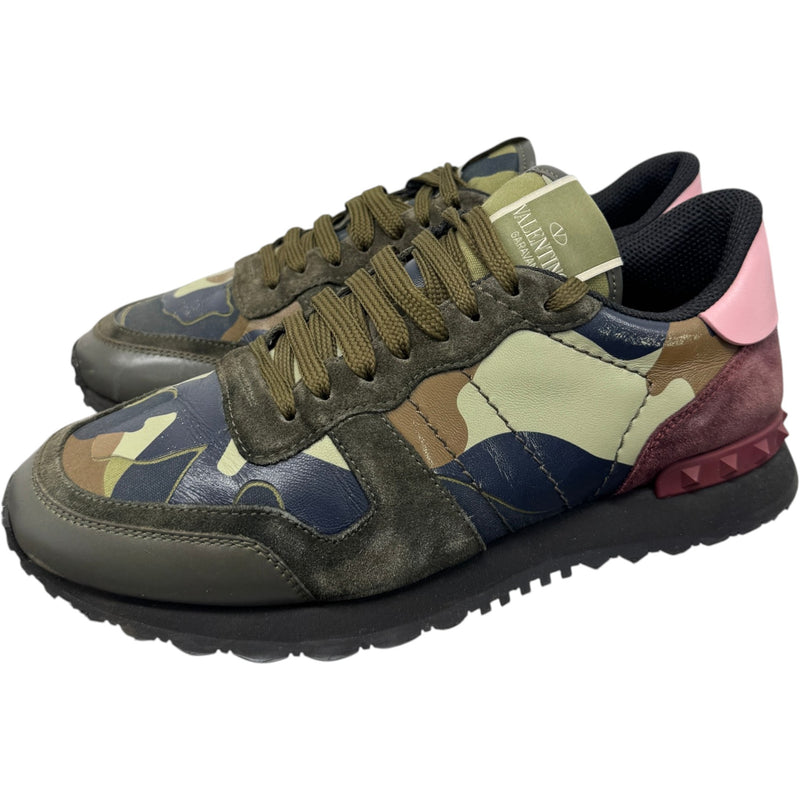 Men's Rockrunner Camouflage Low Trainers Green Size UK 6 / EU 40