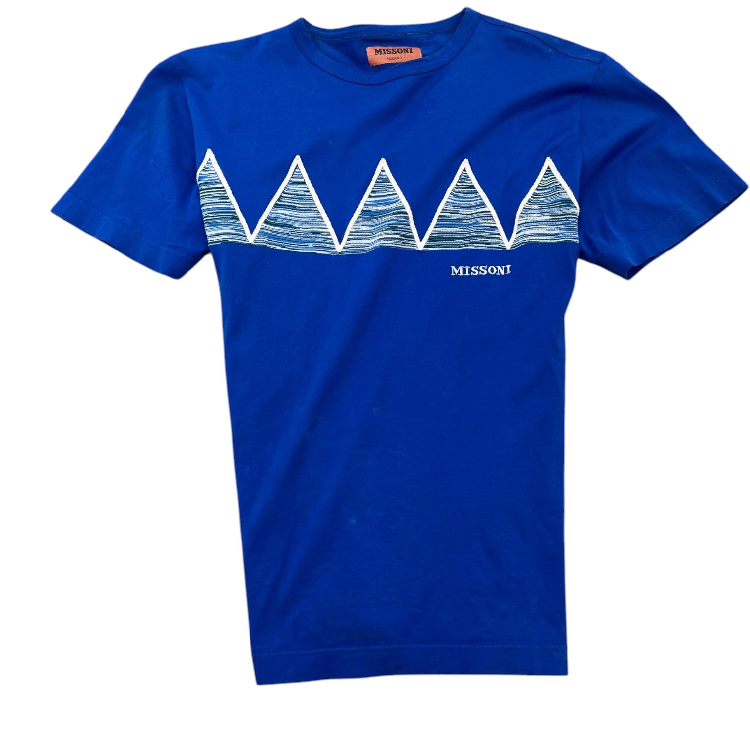 Men's Space Dye T-Shirt Blue Size M - Photo 1