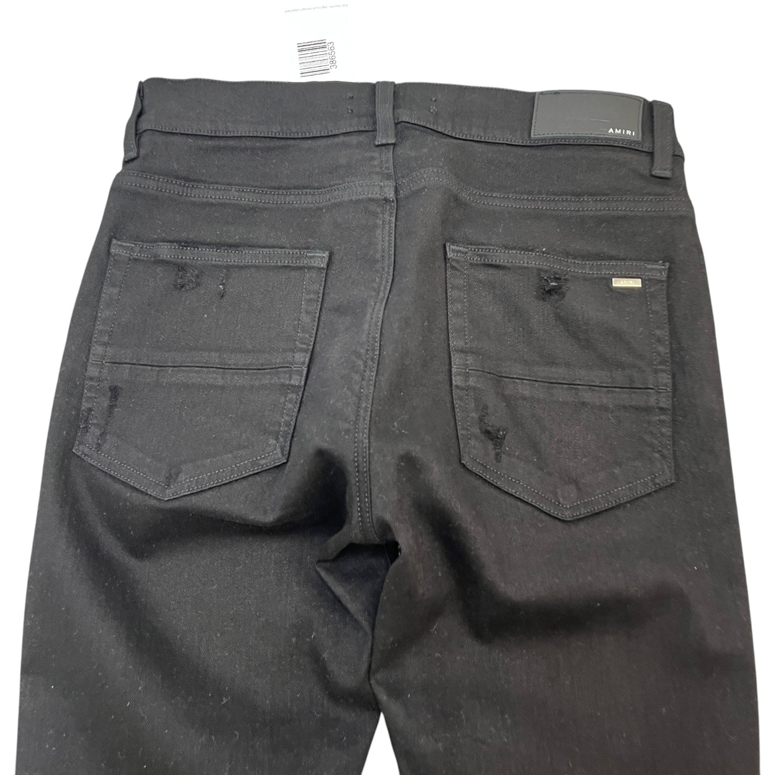 Men's Distressed Skinny Jeans Black Size Waist 32" - Photo 6
