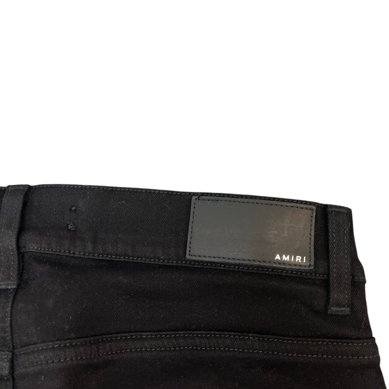 Men's Distressed Skinny Jeans Black Size Waist 32"