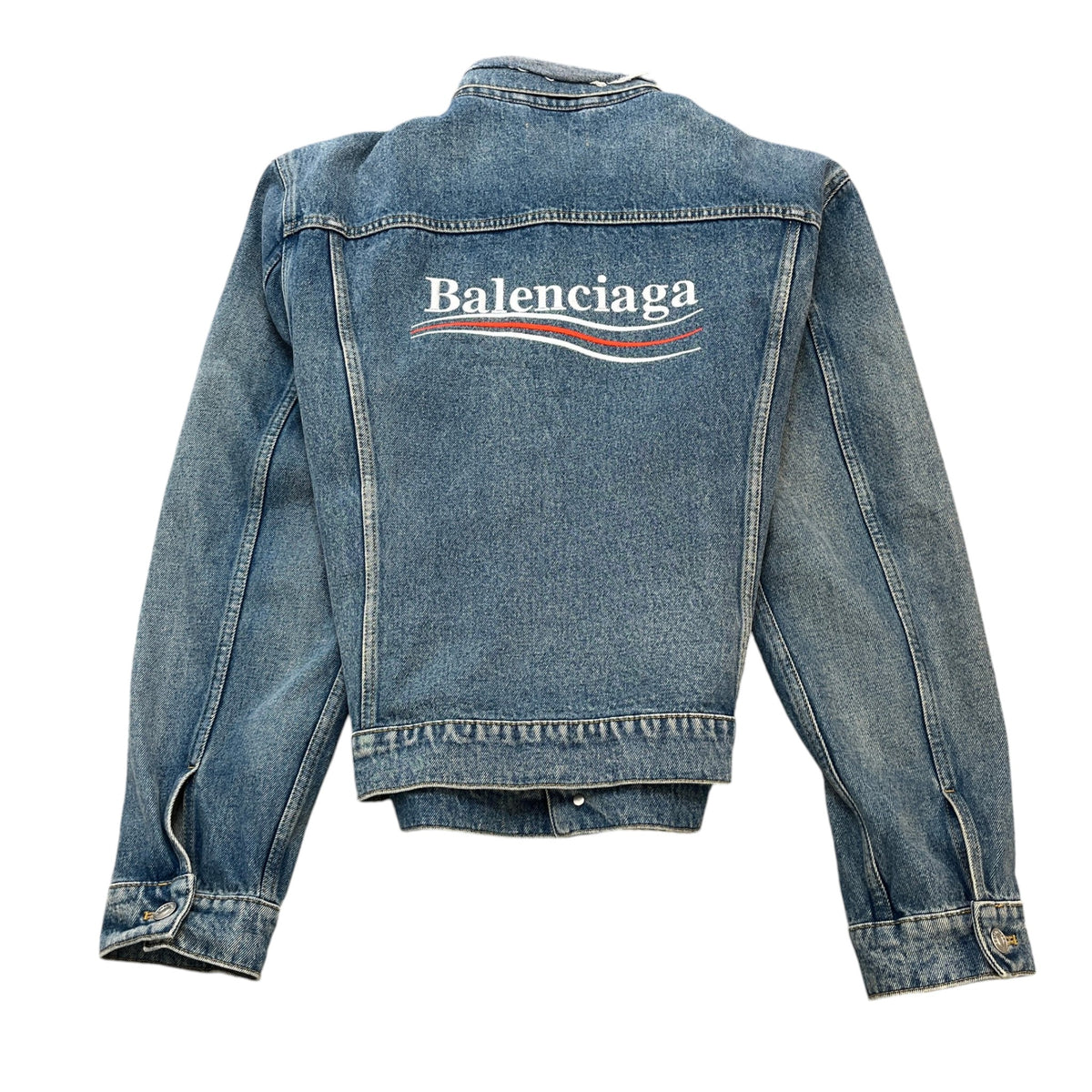 Men's Embroidered Logo Jacket Blue Size XXL - Photo 2