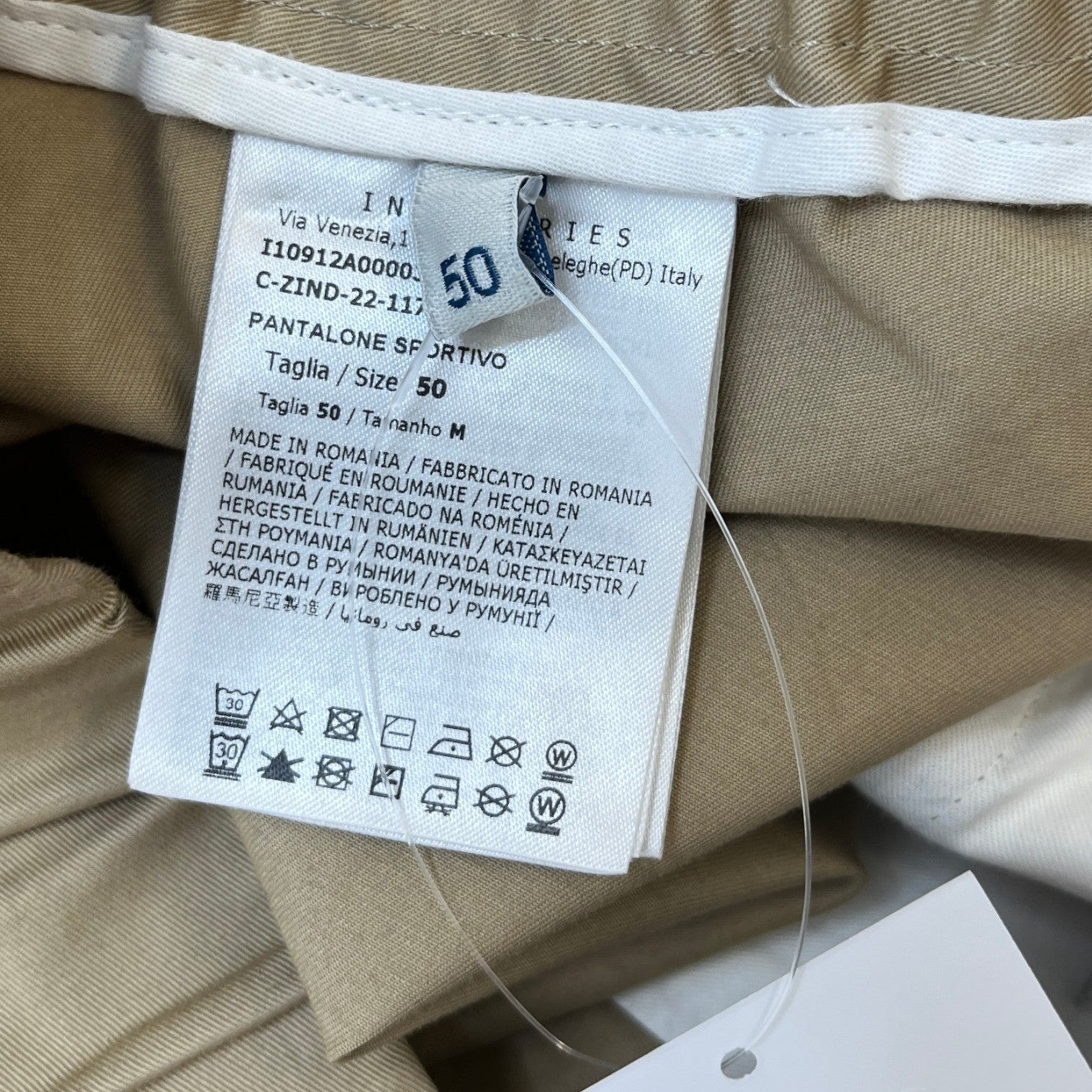 Men's Patalone Sportivo Trousers Beige Size IT 50 / UK 34 - Photo 8