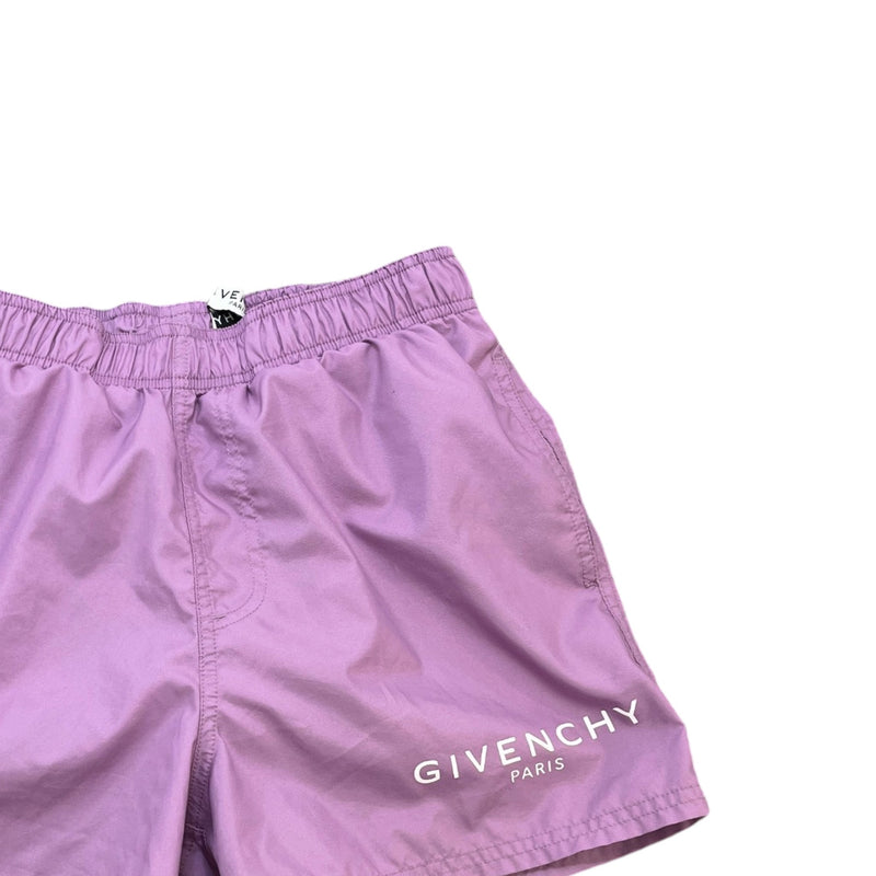 Men's Paris Logo Swim Shorts Purple Size M / W32