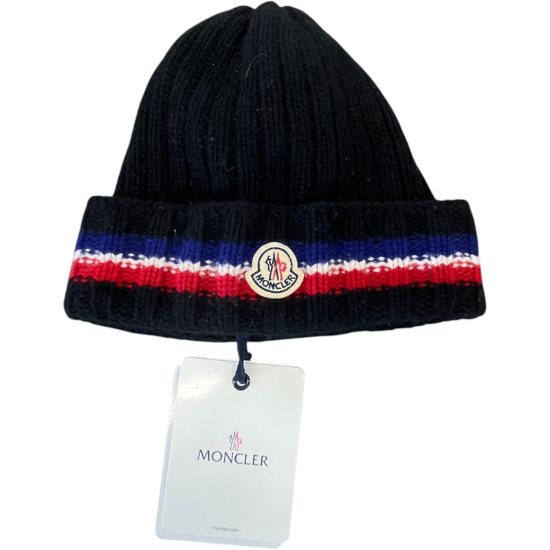 Men's Berretto Tricot Beanie Hat Black