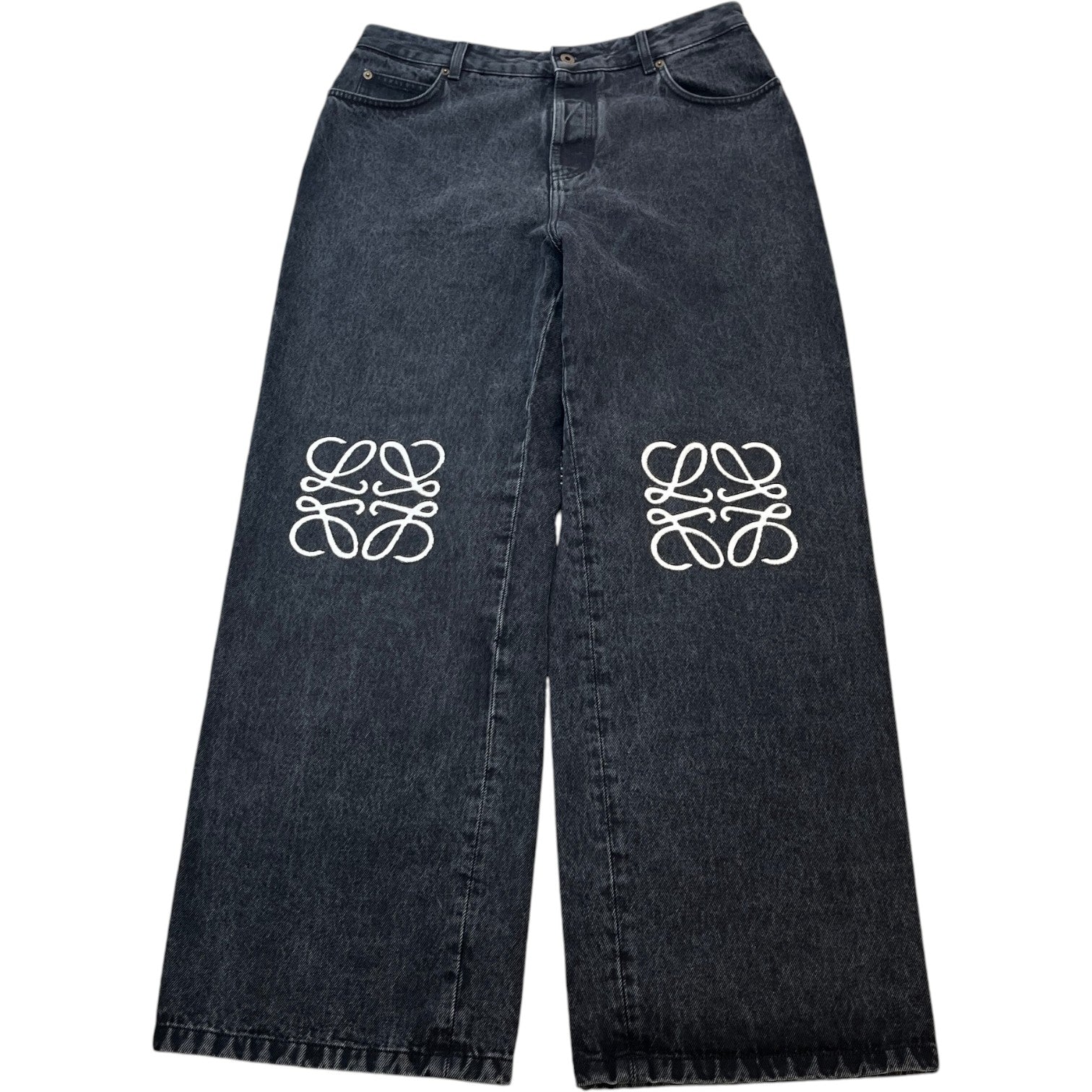 Men's Anagram Baggy Jeans Black Size IT 52 / UK 36 - Photo 1