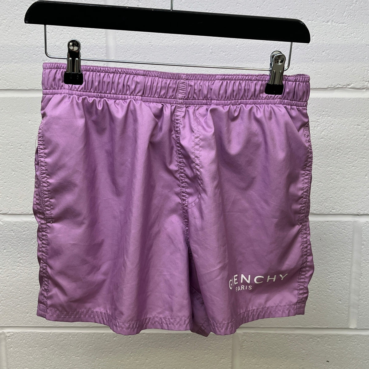 Men's Paris Logo Swim Shorts Purple Size M / W32 - Photo 6
