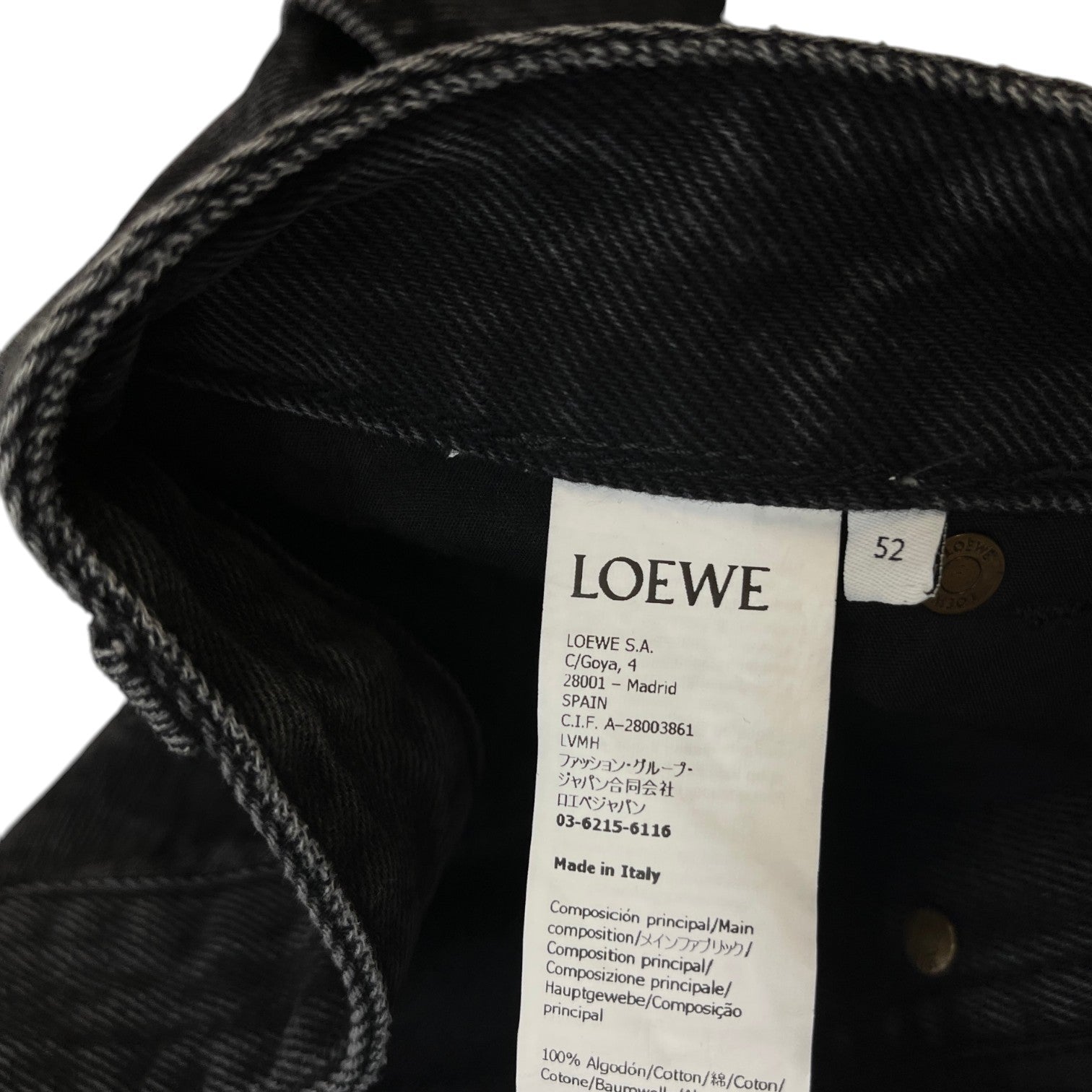 Men's Anagram Baggy Jeans Black Size IT 52 / UK 36 - Photo 10
