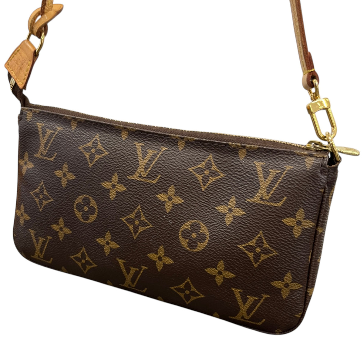 Women's Monogram Pochette Accessories Handbag Brown - Photo 8