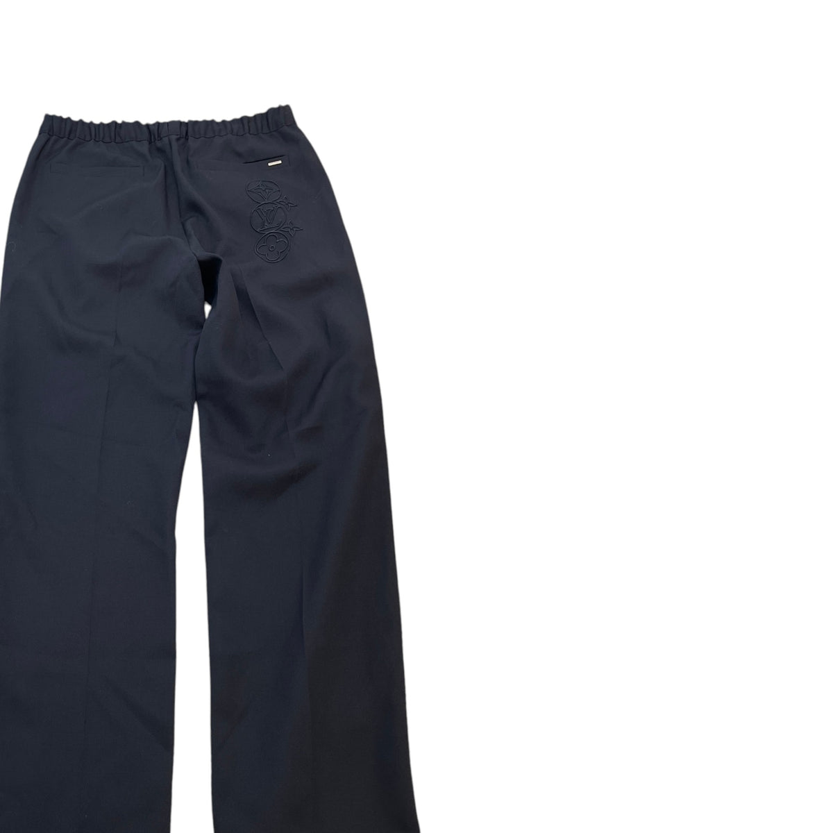 Men's Embroidered Logo Trousers Navy Size M / W32 - Photo 4