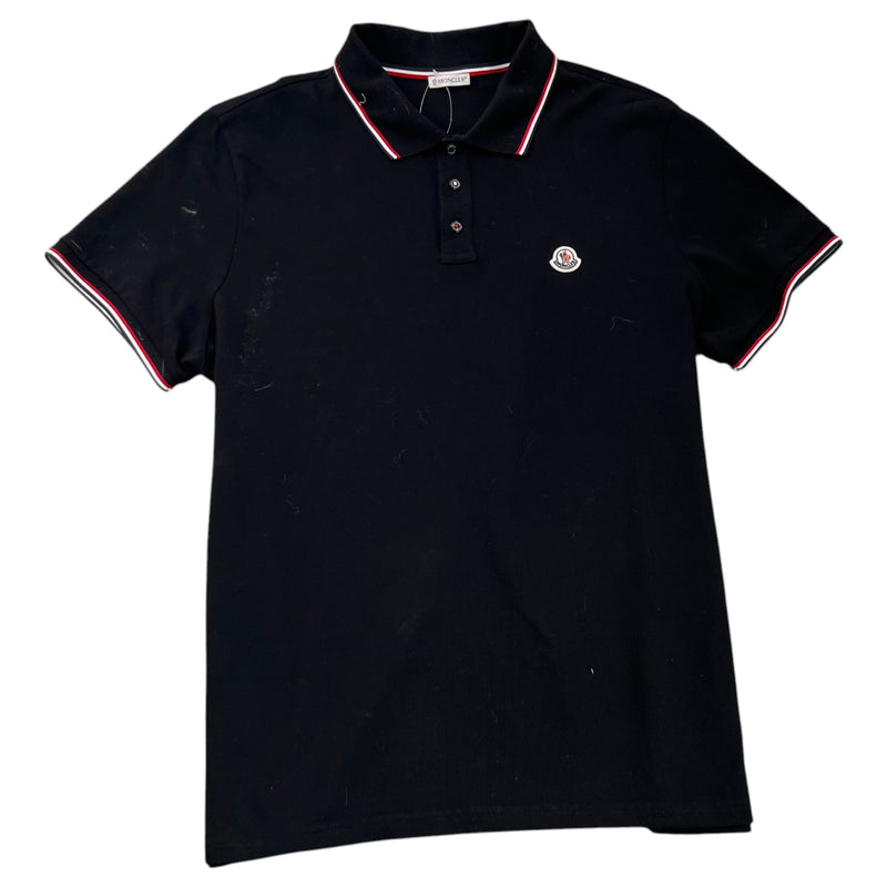 Men's Maglia Polo Shirt Black Size XXL