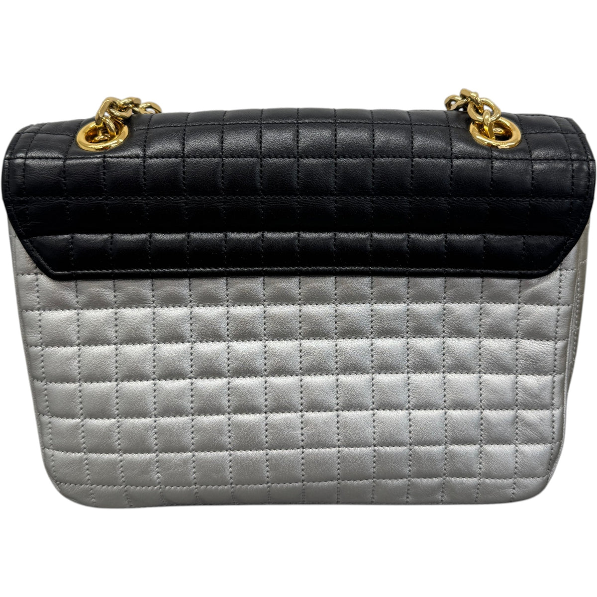 Women's C Two Tone Handbag Silver - Photo 3