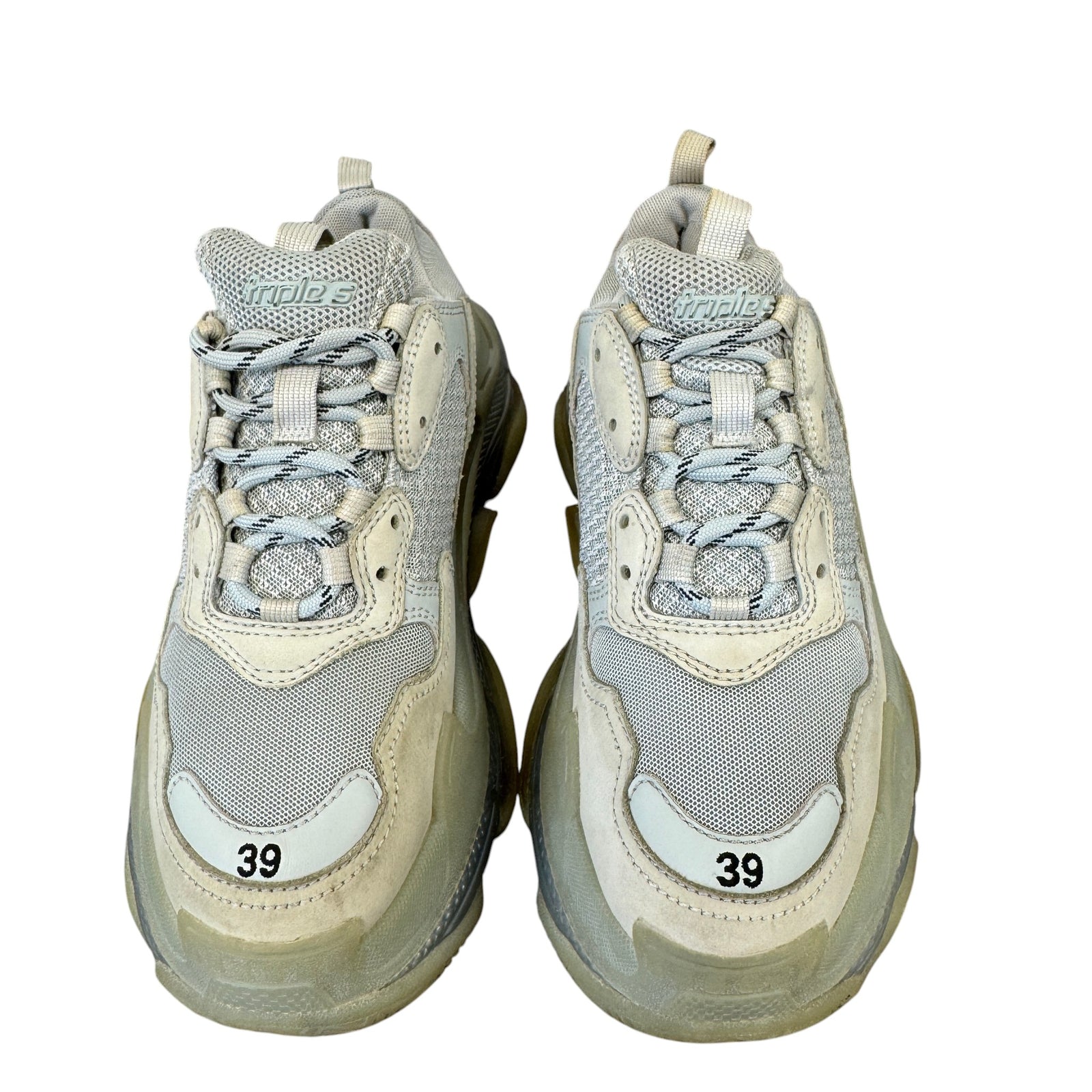 Women's Triple S Low Trainers Beige Size EU 39 / UK 6 - Photo 6