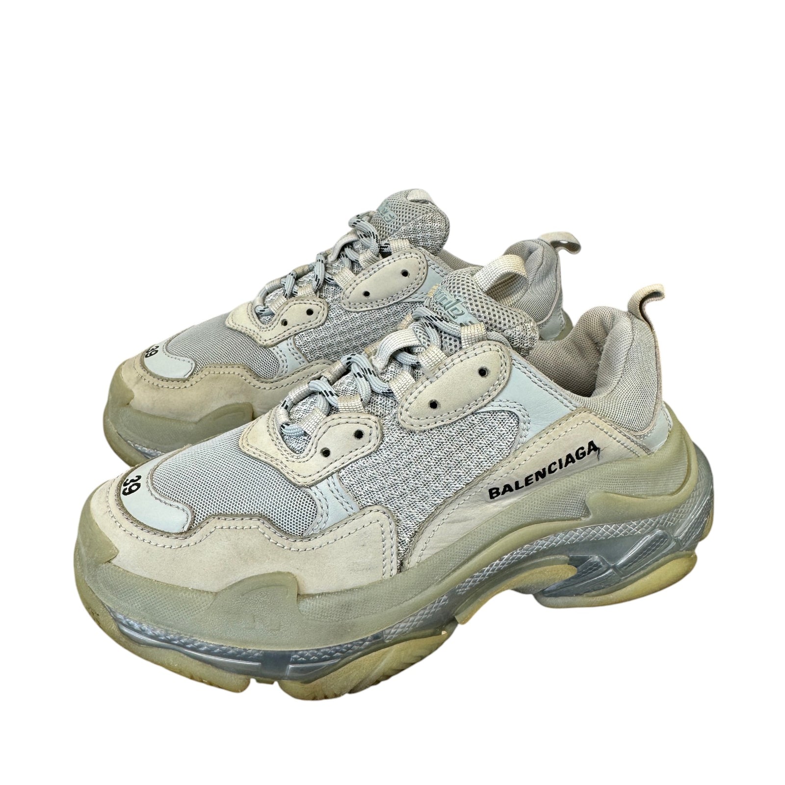 Women's Triple S Low Trainers Beige Size EU 39 / UK 6 - Photo 7