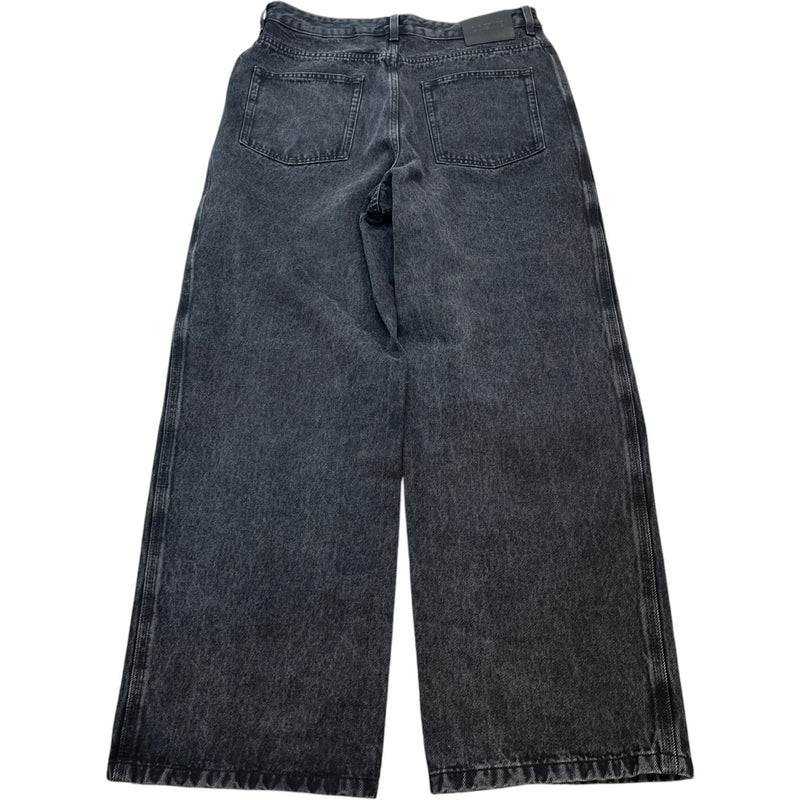 Men's Anagram Baggy Jeans Black Size IT 52 / UK 36
