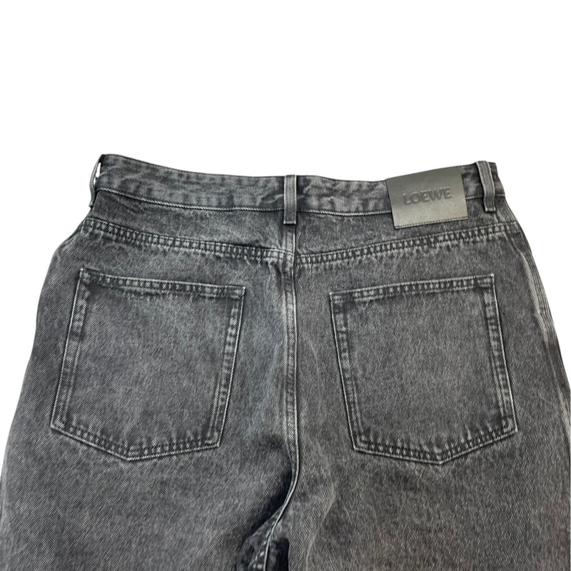 Men's Anagram Baggy Jeans Black Size IT 52 / UK 36