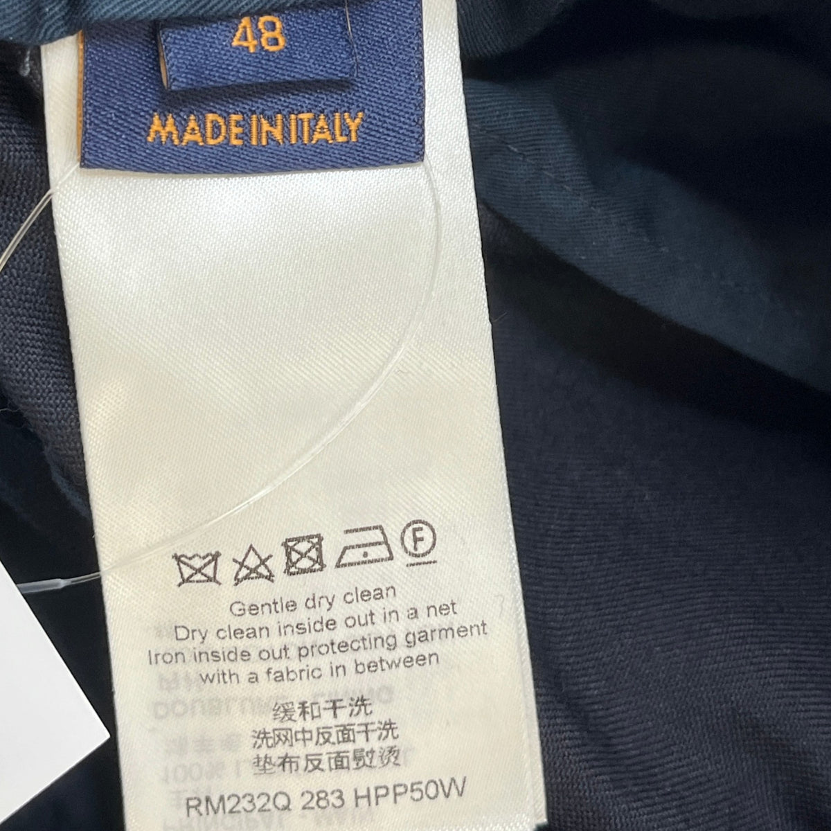 Men's Embroidered Logo Trousers Navy Size M / W32 - Photo 5