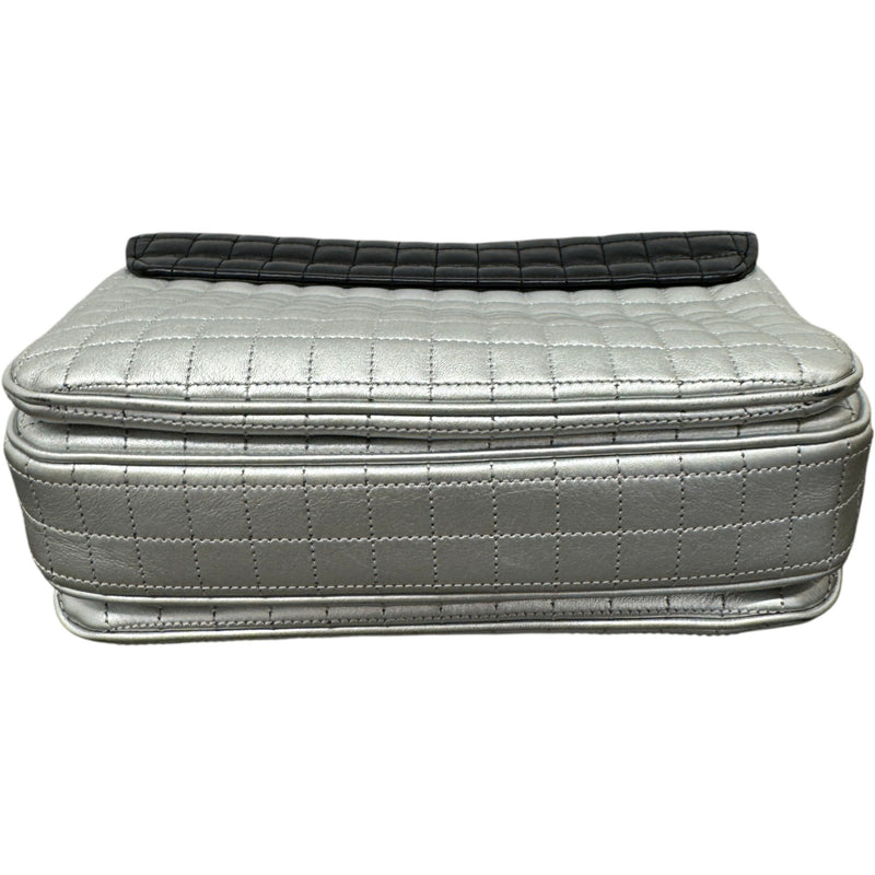 Women's C Two Tone Handbag Silver