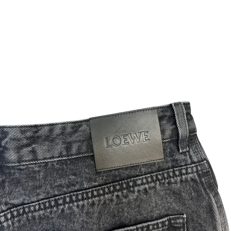 Men's Anagram Baggy Jeans Black Size IT 52 / UK 36