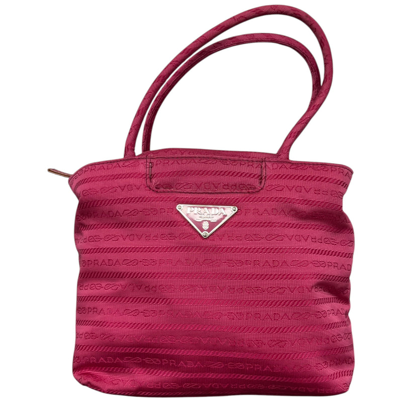 Women's Monogram Nylon Mini Tote Handbag Pink
