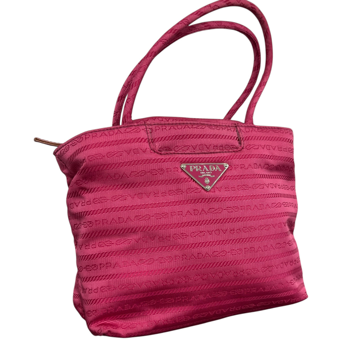 Women's Monogram Nylon Mini Tote Handbag Pink - Photo 4