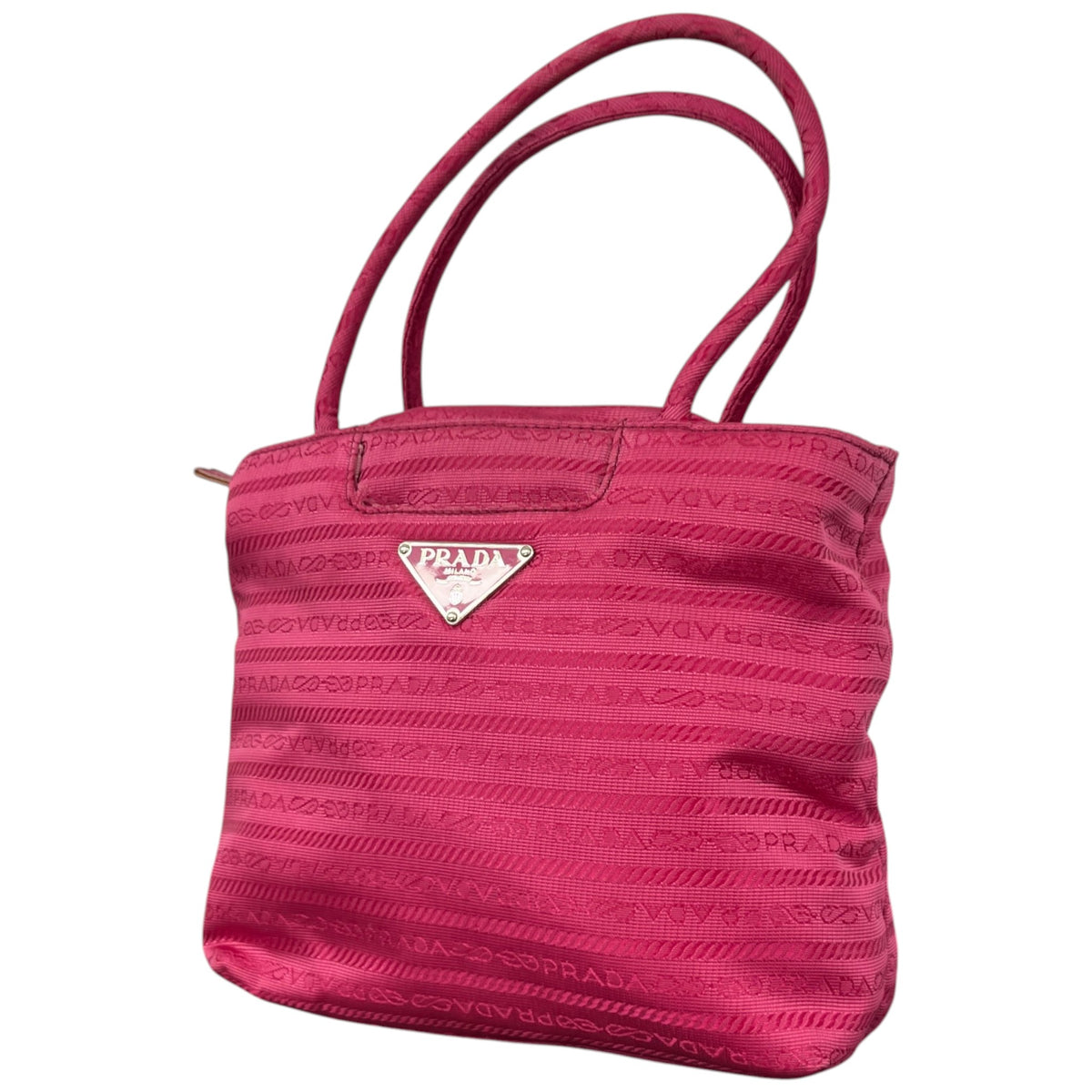 Women's Monogram Nylon Mini Tote Handbag Pink - Photo 5