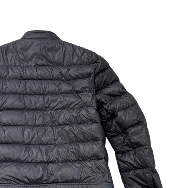 Men's Plaque Logo Down Jacket Navy Size S