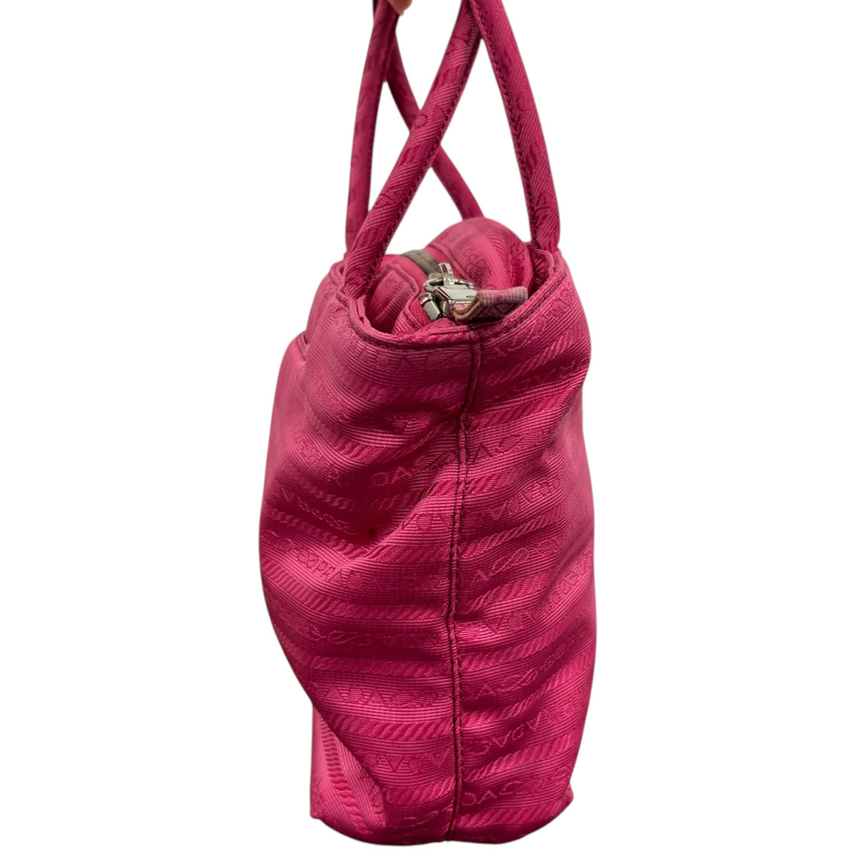 Women's Monogram Nylon Mini Tote Handbag Pink - Photo 6