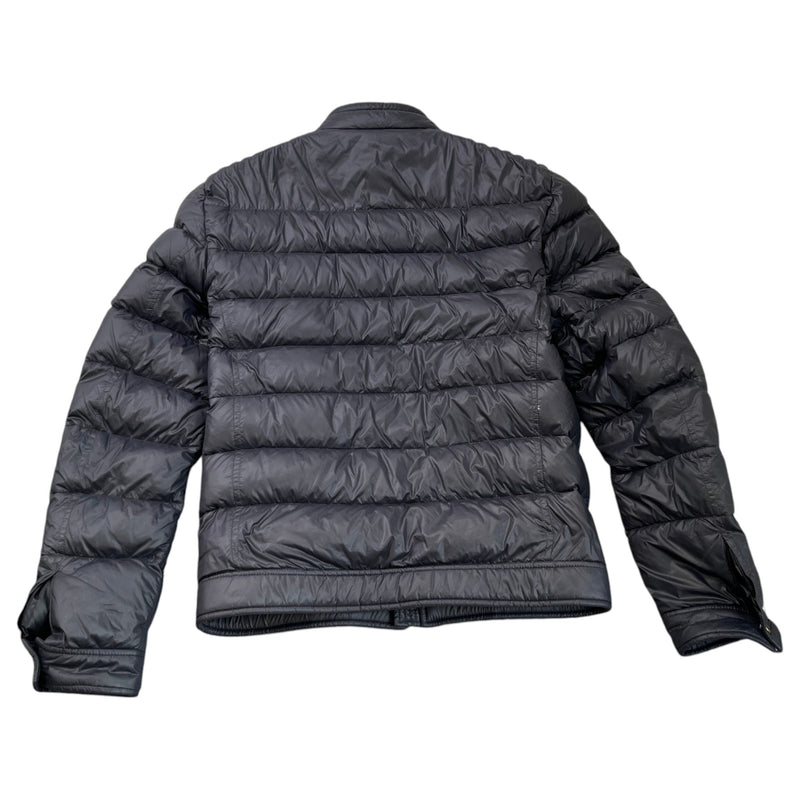 Men's Plaque Logo Down Jacket Navy Size S