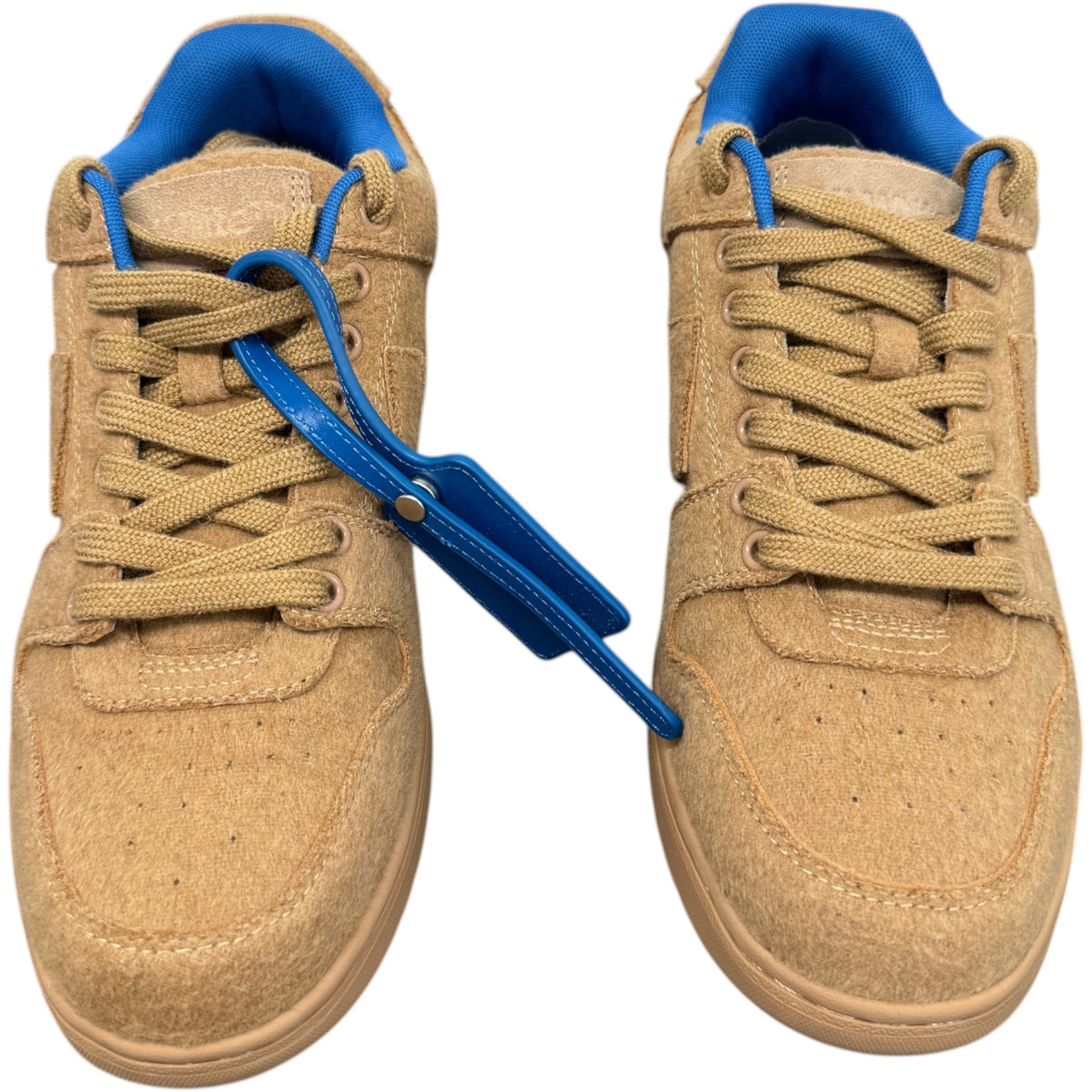 Men's X Virgil Abloh Out Of Office Low Trainers Beige Size UK 8 / EU 42 - Photo 6