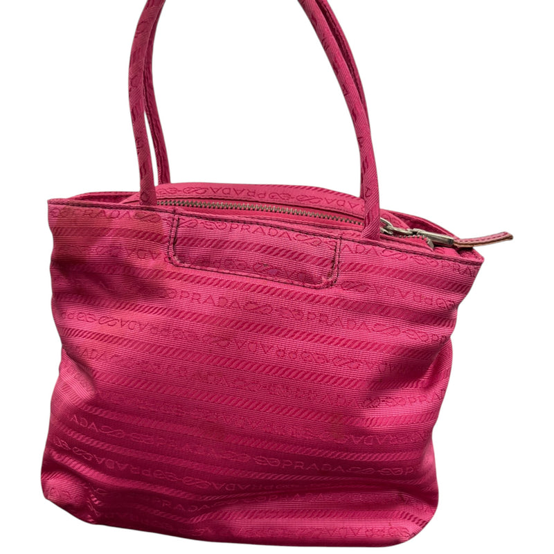 Women's Monogram Nylon Mini Tote Handbag Pink