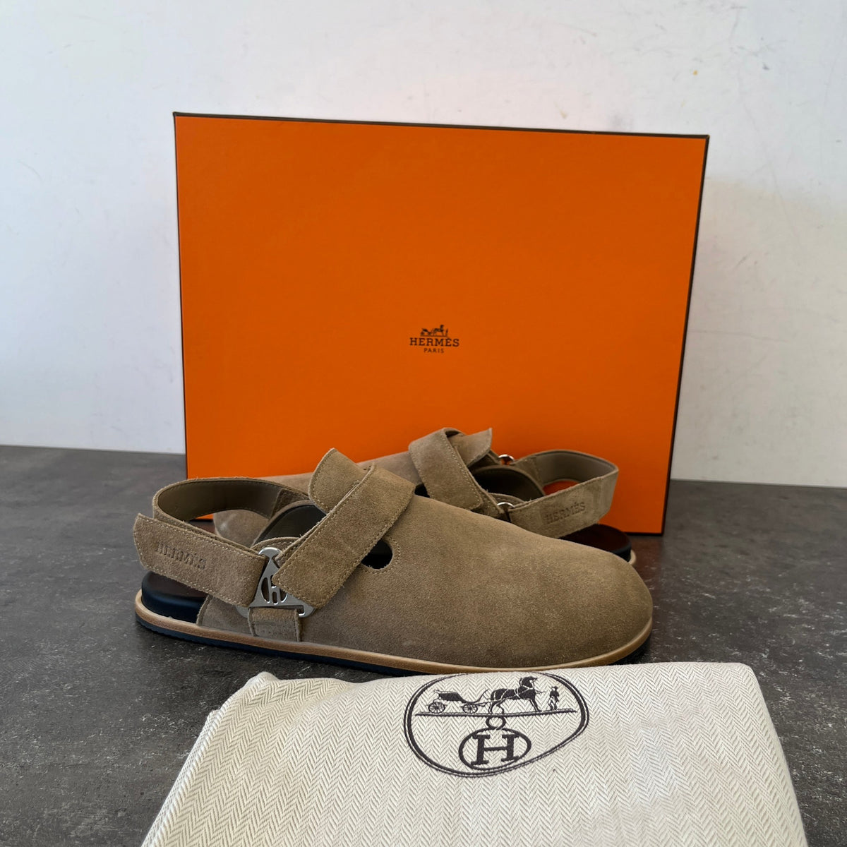 Men's Noon Mules Beige Size UK 7.5 / EU 41.5 - Photo 11