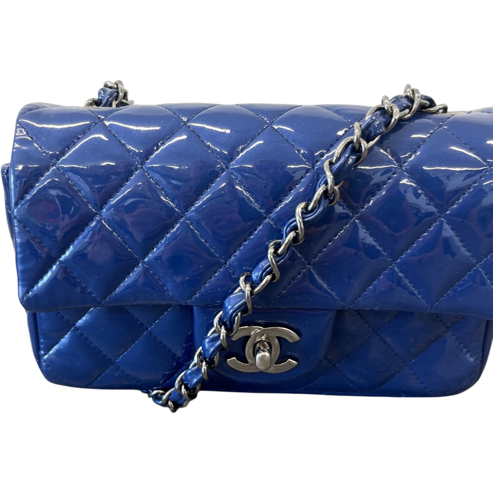 Women's Mini Classic Flap Bag Blue - Photo 6
