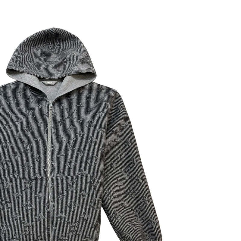 Men's Signature Pin Logo Jacket Grey Size XL