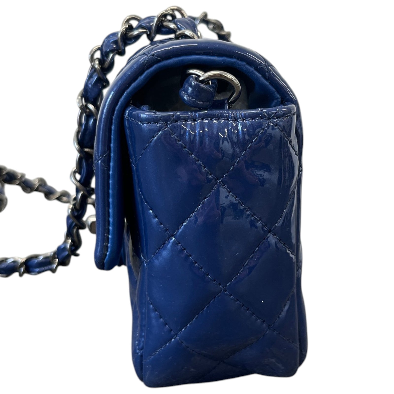 Women's Mini Classic Flap Bag Blue - Photo 8