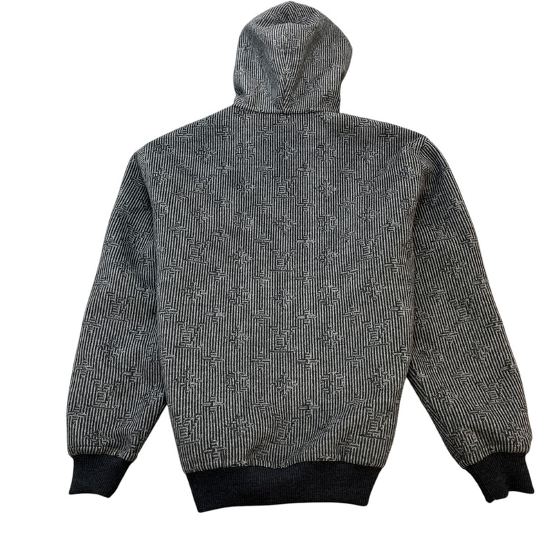 Men's Signature Pin Logo Jacket Grey Size XL