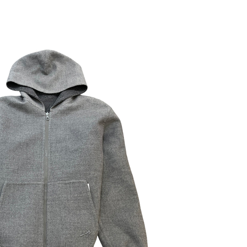 Men's Signature Pin Logo Jacket Grey Size XL