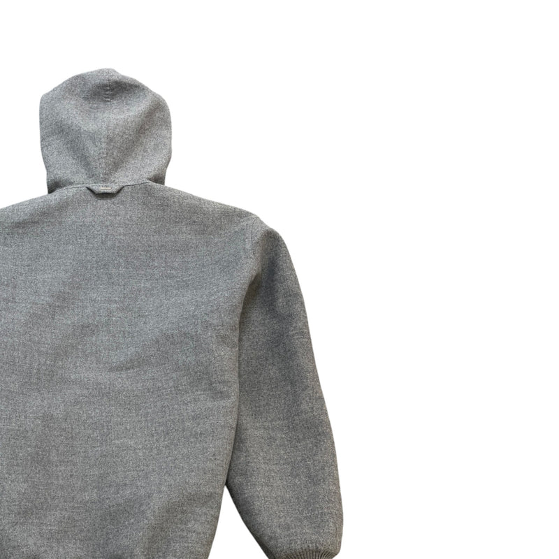 Men's Signature Pin Logo Jacket Grey Size XL