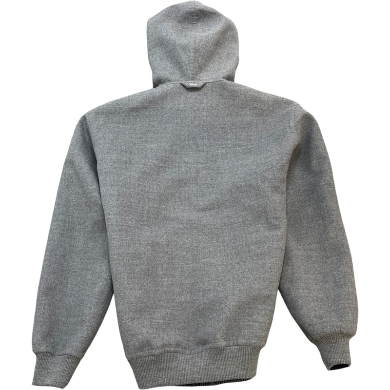 Men's Signature Pin Logo Jacket Grey Size XL