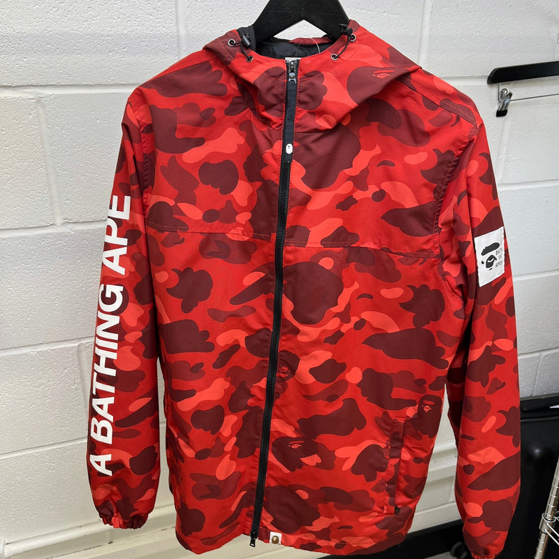 Men's Camo Shell Jacket Red Size L