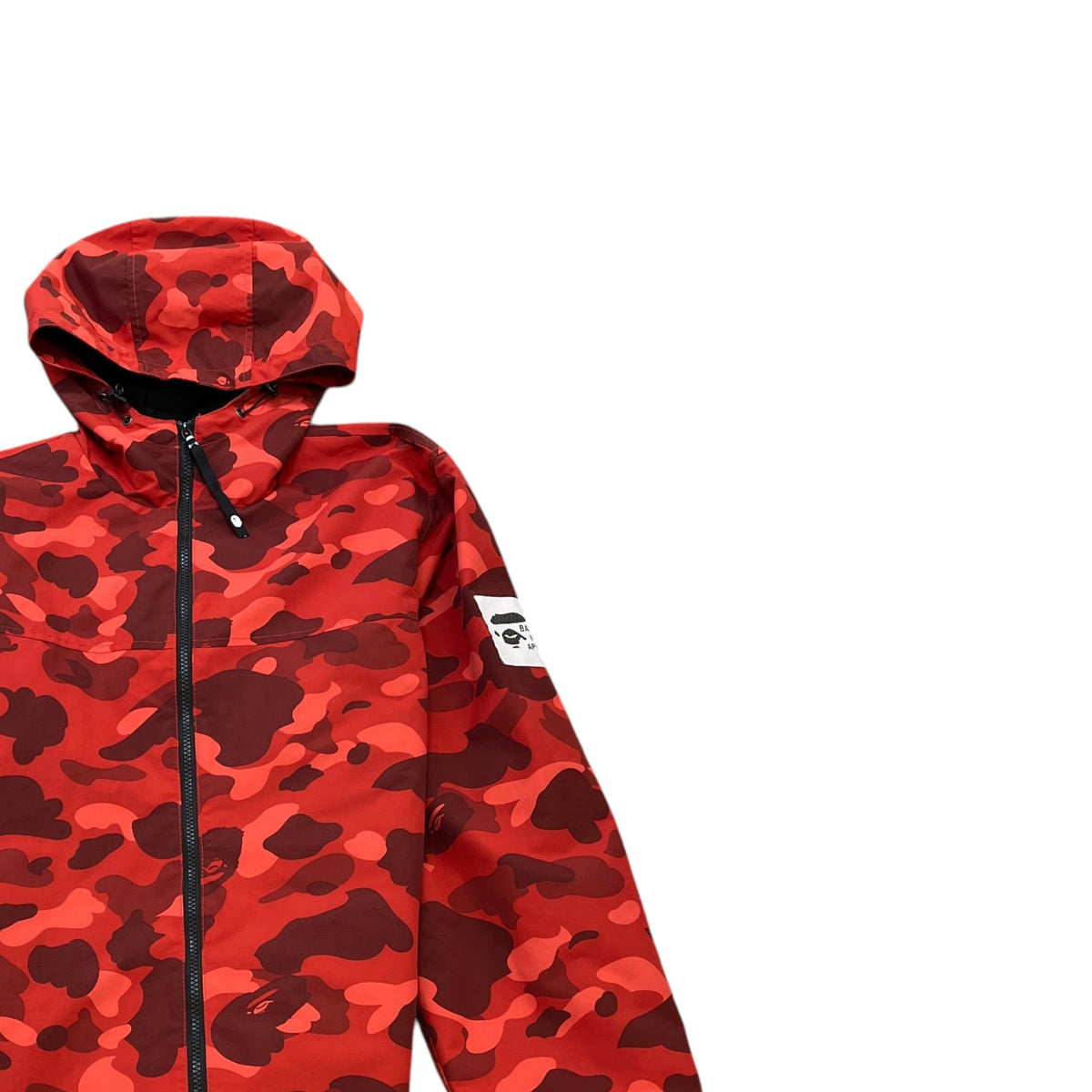 Men's Camo Shell Jacket Red Size L - Photo 3