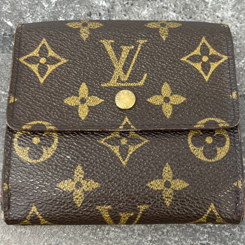 Monogram Porte Monnaie Trifold Wallet Brown