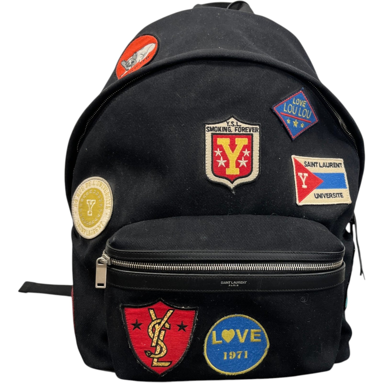 Men's City Patch Backpack Black - Photo 1