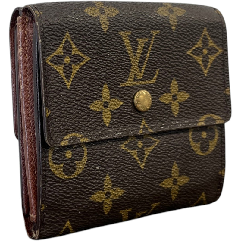 Monogram Porte Monnaie Trifold Wallet Brown
